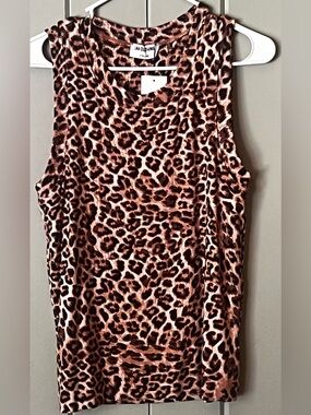 Evereve, LNA Clothing, Women's Tank Top, Animal Print, Cheeta, Leopard, XL, NWT